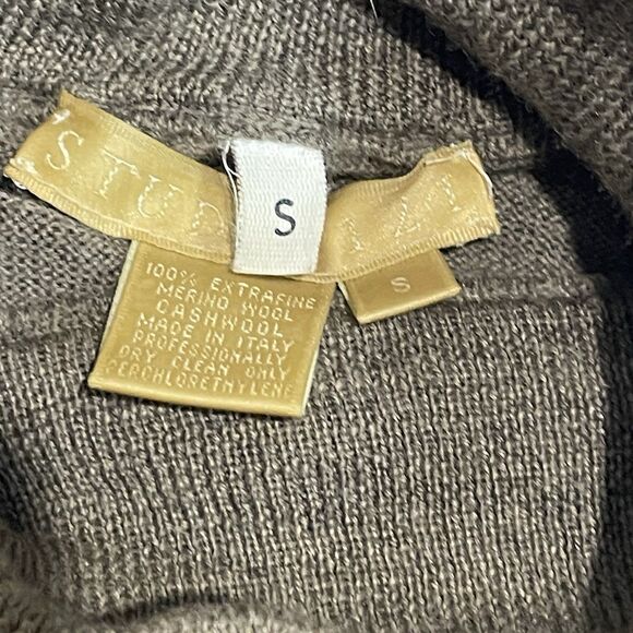 Studio 127 Merino Wool Turtleneck Sweater Women’s Brown Size Small - Picture 3 of 3